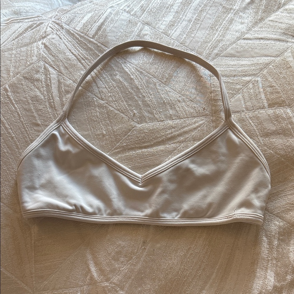 Cream Halter Bikini Top